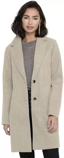 Only Γυναικείο Μπεζ Παλτό