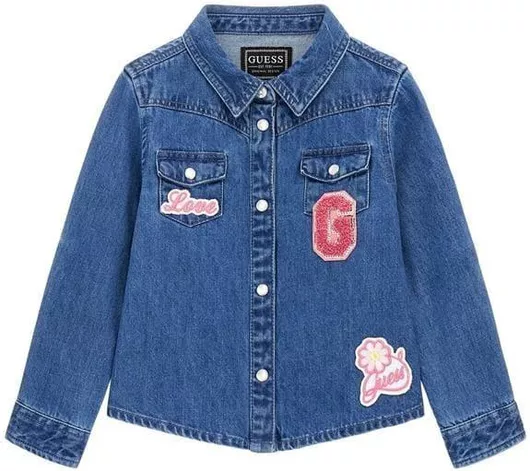 Guess Παιδικό Πουκάμισο Μακρυμάνικο Denim