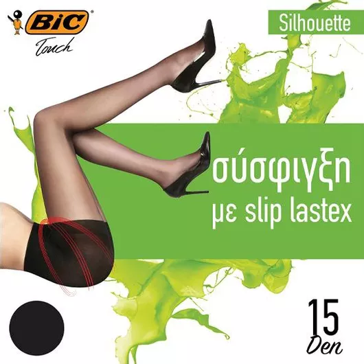 Bic Καλσόν 15DEN Μαύρο XLarge Silhouette Bic Touch (1 τεμ)