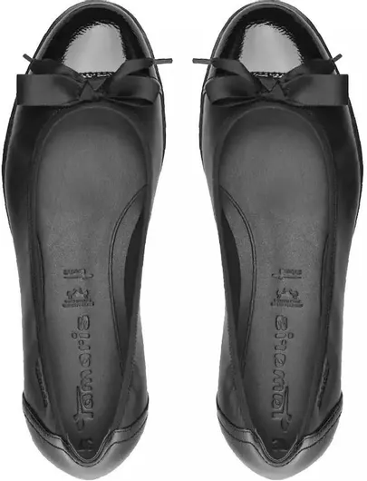 Tamaris Γυναικείες Μπαλαρίνες Μαύρο