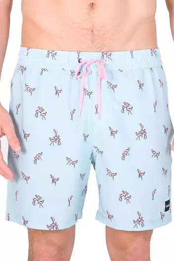 Hurley Cannonball Ανδρικό Μαγιό Βερμούδα Γαλάζιο με Σχέδια