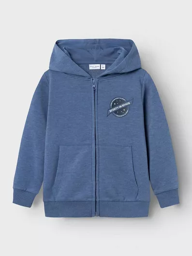 Name It Παιδική Ζακέτα Φούτερ Βαμβακερή Bijou Blue