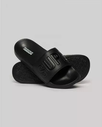Superdry Ανδρικά Slides Μαύρο