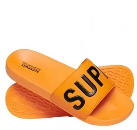 Superdry Core Vegan Pool Ανδρικά Slides Μαύρο