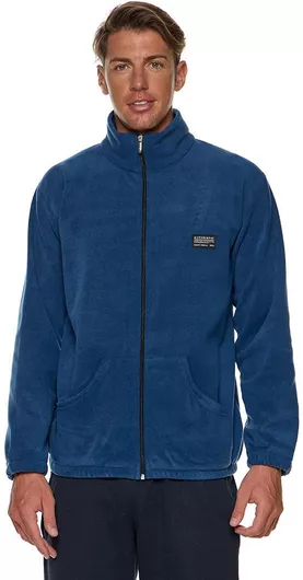 Bodymove Ανδρική Ζακέτα Fleece Μπλε