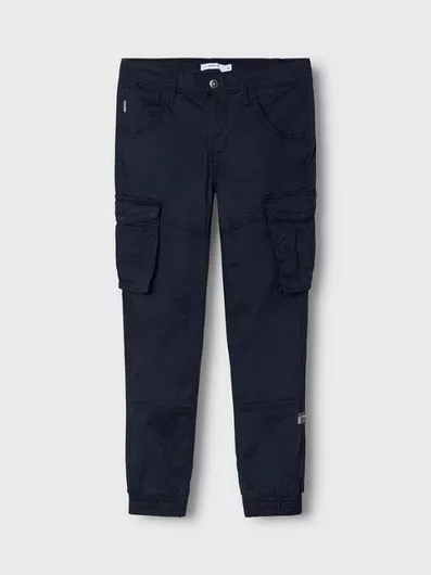 Name It Παιδικό Παντελόνι Cargo Υφασμάτινο Μαύρο