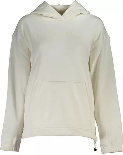 Calvin Klein Γυναικείο Φούτερ με Κουκούλα Λευκό
