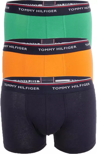 Tommy Hilfiger Stretch Organic Ανδρικά Μποξεράκια Des Sky / Prim Green / Cypress Orange 3Pack