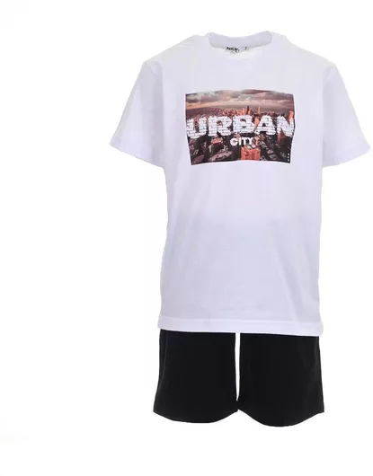 Nek Kids Wear Σετ Καλοκαιρινό 2τμχ Λευκό-μαύρο