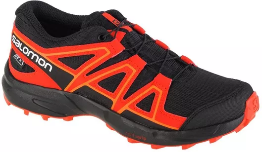 Salomon Αδιάβροχα Αθλητικά Παιδικά Παπούτσια Running Speedcross με Κορδόνια Black / Red