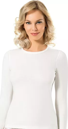 Namaldi Γυναικεία Ισοθερμική Μακρυμάνικη Μπλούζα Λευκό