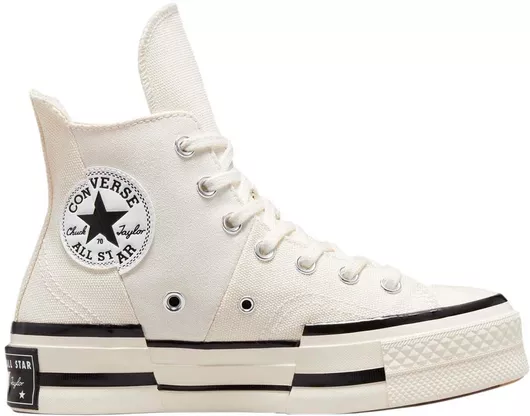 Converse All Star Chuck 70 Plus Flatforms Μποτάκια Egret/Black