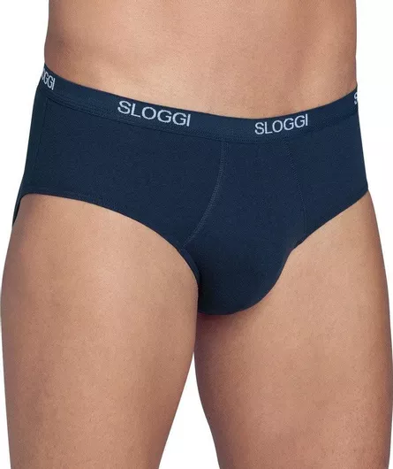 Sloggi Basic Midi Ανδρικό Σλιπ Μπλε Μονόχρωμο