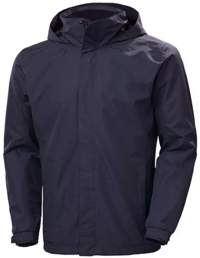 Helly Hansen Αδιάβροχο Παιδικό Casual Μπουφάν Αντιανεμικό με Επένδυση & Κουκούλα Μαύρο
