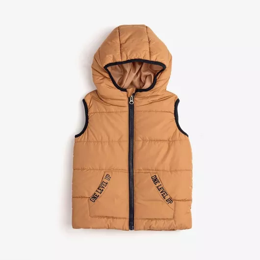 Funky Παιδικό Casual Μπουφάν Αμάνικο Tawny Brown