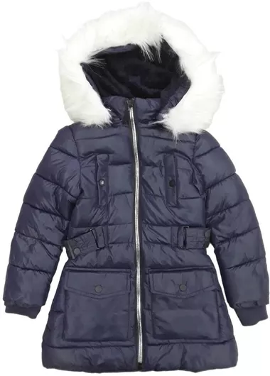 Domina Παιδικό Casual Μπουφάν με Επένδυση & Κουκούλα Dark Blue