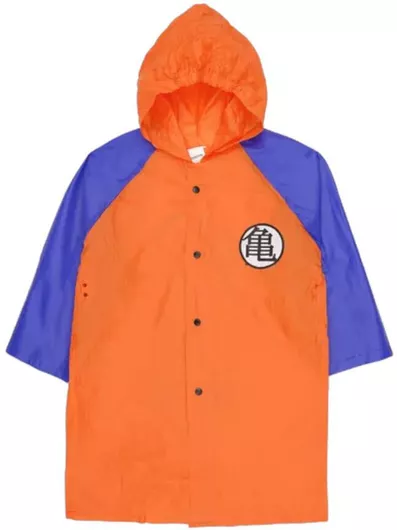 Disney Αδιάβροχο Παιδικό Casual Μπουφάν με Κουκούλα Orange