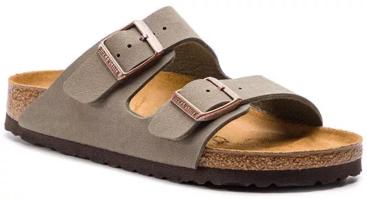 Birkenstock Δερμάτινα Γυναικεία Σανδάλια Ανατομικά Stone Narrow Fit