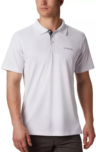 Ανδρικό Polo Columbia Utilizer Sleeve Casual Κοντομάνικο Λευκό
