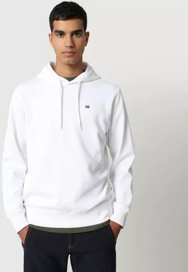 Napapijri Balis Φούτερ με Κουκούλα Bright White