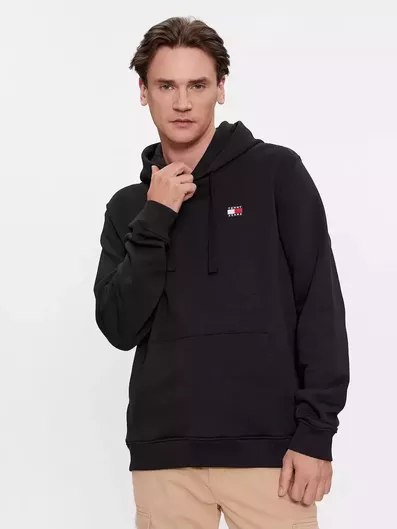 Tommy Hilfiger Φούτερ με Κουκούλα Black