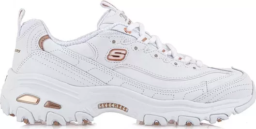 Skechers D'Lites Fresh Start Chunky White / Rose Gold