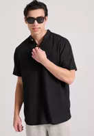 Funky Buddha M Short Sleeve Shirt - Fbm00900605-black Black