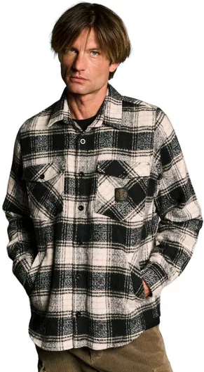 Staff Ανδρικό Πουκάμισο Overshirt Μακρυμάνικo Πολύχρωμο