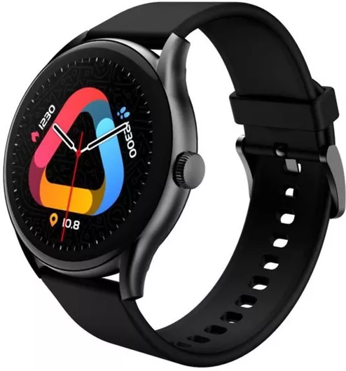 QCY GT S8 Aluminium Smartwatch με Παλμογράφο Μαύρο