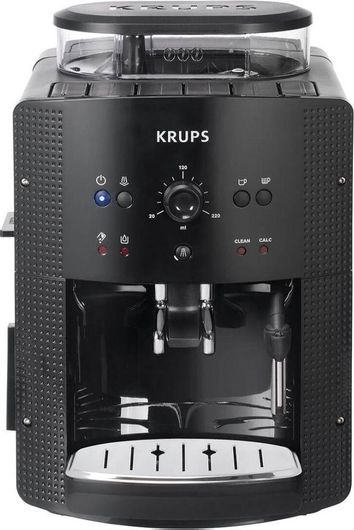 Krups Αυτόματη Μηχανή Espresso 1450W Πίεσης 15bar με Μύλο Άλεσης Μαύρη EA8108