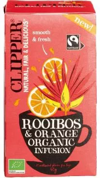Τσάι Πορτοκάλι Clipper Rooibos Βιολογικό σε Φακελάκια Σετ 20τμχ