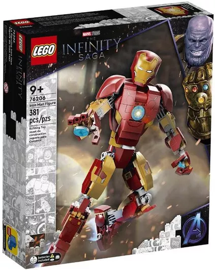 Lego Marvel Iron Man Figure για 9+ Ετών #76206