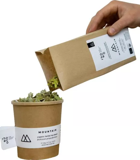Τσάι Μείγμα Βοτάνων Rhoeco Mountain Eco Refill Βιολογικό 30gr 