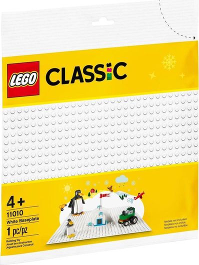 Lego Classic: White Baseplate για 4+ Ετών #11010