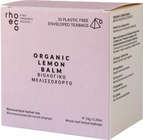 Τσάι Μελισσόχορτο Rhoeco Βιολογικό σε Φακελάκια Σετ 10τμχ
