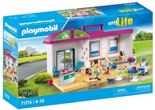 Playmobil Βαλιτσάκι Κτηνιατρική Κλινική για 4+ Ετών