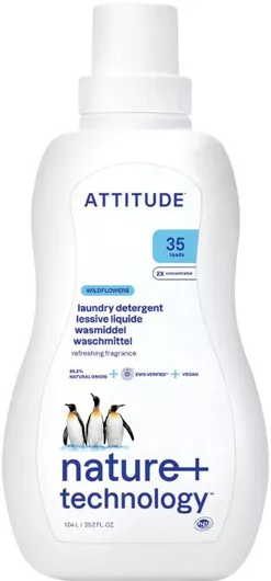Υγρό Πλυντηρίου Ρούχων Attitude Αγριολούλουδο 35 Μεζούρες 1050ml