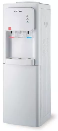 Ψύκτης Δαπέδου Eurolamp με Αποθηκευτικό Χώρο Λευκό