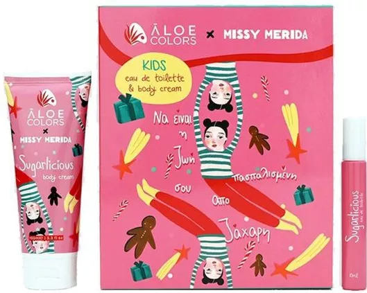Σετ Αρωμάτων Aloe Colors Sugarlicious Γυναικείο με Body Lotion 2τμχ