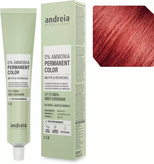 Βαφή Μαλλιών Andreia Χωρίς Αμμωνία 100ml No 7.54