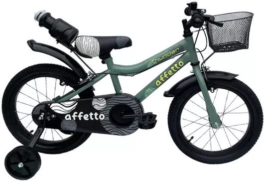Παιδικό Ποδήλατo Affetto 12" Πόλης με Σκελετό Αλουμινίου 2024 Πράσινο