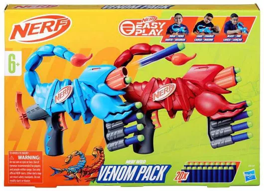Nerf Junior Wild Venompack 2 Pack Blaster για 6+ Ετών