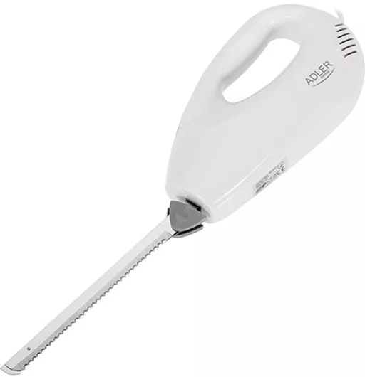 Ηλεκτρικό Μαχαίρι Κοπής Adler 200W με 2 Λεπίδες από Ανοξείδωτο Ατσάλι Λευκό