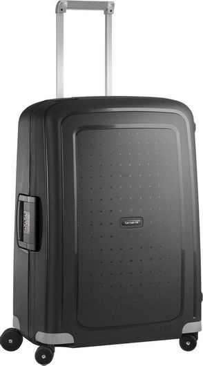 Βαλίτσα Ταξιδίου Samsonite Μεσαία Σκληρή Ύψους 69cm με 4 Ρόδες Μαύρο