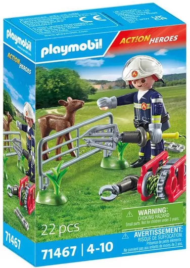 Playmobil City Action Heroes Επιχείρηση Διάσωσης Ζώου για 4+ Ετών #71467