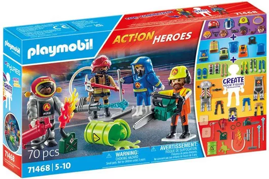 Playmobil Action Heroes My Figures: Επιχείρηση Πυροσβεστικής για 5+ Ετών #71468