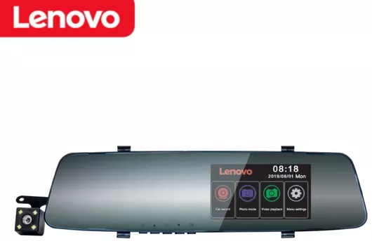 Κάμερα DVR Αυτοκινήτου Lenovo V3 720P με Κλιπ στον Καθρέφτη