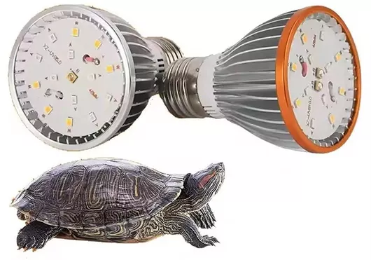 Λάμπα Ζέστης για Ενυδρείο Ερπετών LED UVA+UVB 10 με Χοντρό Σπείρωμα 3W