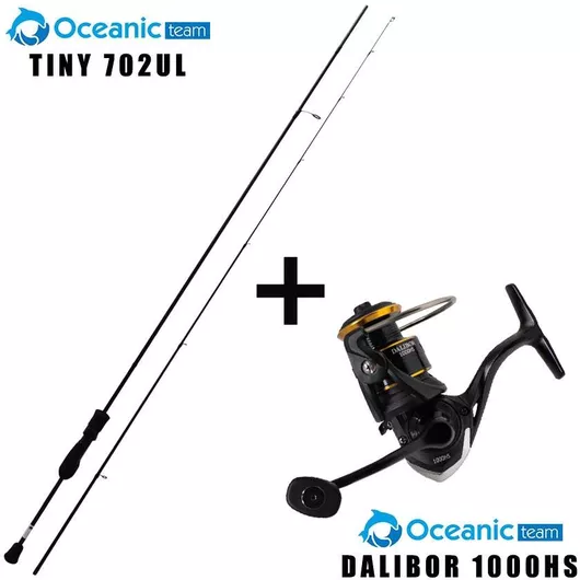 Καλάμι Ψαρέματος Oceanic Team Tiny 702UL LRF με Μηχανισμό Oceanic Team Dalibor 1000HS 2.13m 73gr