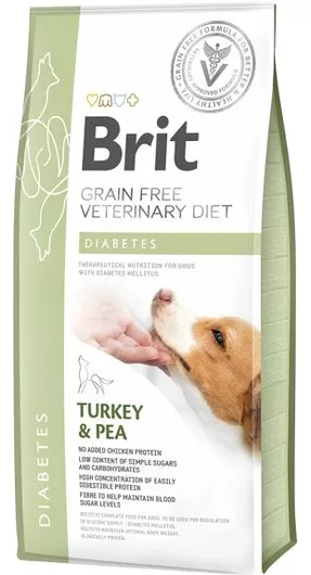 Ξηρά Τροφή Σκύλου Brit VD Diabetes με Γαλοπούλα Διαίτης & Χωρίς Σιτηρά 2kg